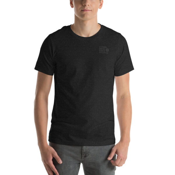 Unisex t-shirt Cyprus Music Video Festival Black Logo